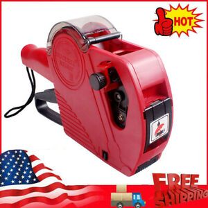 MX5500 EOS 8 Digits Price Tag Gun Labeler Labeller with Label &amp; Ink Roller W8U7