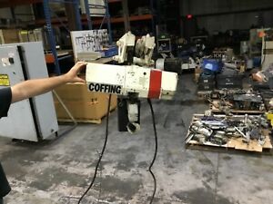 Coffing 2 Ton Electric Chain Hoist 230/460V 3 PH W/ Trolley 10’ Chain #23HK