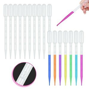100pcs 5ML Plastic Disposable Transfer Pipettes - Eye Dropper Set Transfer Gr...