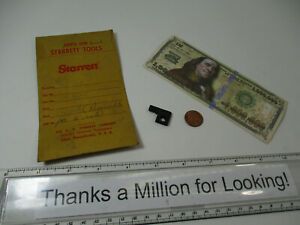 STARRETT # 1494 Hook End Attachment, Reversible Part for a 6&#034; Scale, Rule, NOS