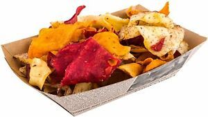 Paper Food Tray, Disposable Boat - 4.2&#034; - 4.2&#034;, Newsprint