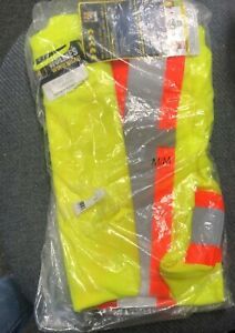 New HOLMES WORKWEAR 2 Per Box HI-VIS T-Shirt Short Sleeves  Medium Size
