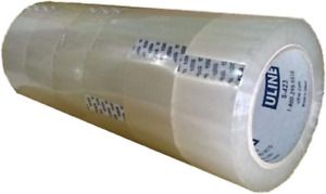 ULINE Packing Tape 2&#034; x 110 yds S-423 (S-423-6) Pack of 6, Clear