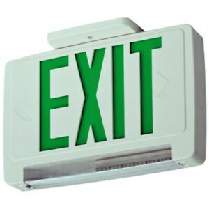 Lithonia Lighting ECBG LED M6 Green LED Ceiling Mount Integrated - White