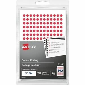 Avery® Removable Colour Coding Labels - AVE2335