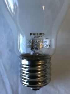 1 LOT OF 7 PHILIPS H37KC-250/DX 250WATT MERC VAPOR LAMP 24814-6  7.143EA