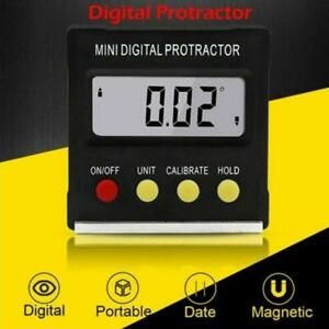 Cube Inclinometer Angle Gauge Meter LCD Digital Protractor Box A Level P D3A6