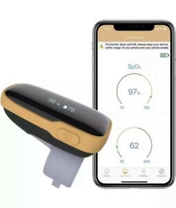 Wellue WearO2 Wearable Ring Health Monitor Tracks SP-O2 &amp; Heart Rate  Bluetooth