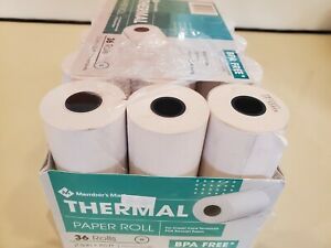 Member&#039;s Mark Thermal Paper Roll 36 Rolls 2 1/4 in. x 85 ft.