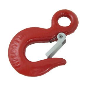 Tractor Tow Chain 0.5 Ton 1102.3 lb Weight Load Red Metal Fixed Eye Hook