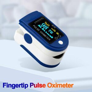 Fingertip Pulse Oximeter Blood Oxygen Monitor Saturation SpO2 Finger Meter PR