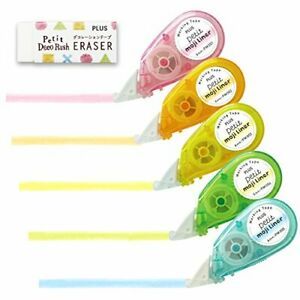 Plus fluorescent pen marking tape Petit Moji liner soft touch all five colors se