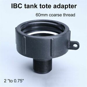 Thread Drain Adapter Connector IBC Tote Tank FittingsFor 275 330 Gal IBC Tote