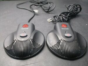 PAIR OF POLYCOM SoundStation 2W Extended Microphone 2201-07155-005