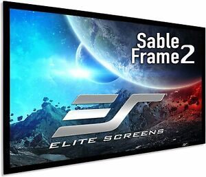Elite Screens Sable Frame 2 110&#034; Diagonal 16:9 Active 3D 4K Ultra HD Ready