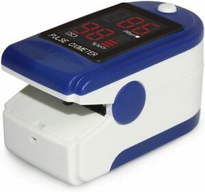 Fingertip Pulse Oximeter Blood Oxygen Saturation and Heart Rate Monitor with Bat