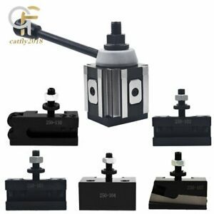 6Pcs AXA 250-100 Piston Quick Change Tool Post Holder Set For Lathe 6 - 12&#034;