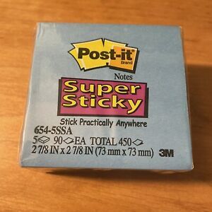 Post-it Super Sticky Notes 2 7/8”x2 7/8” - 450 Notes Total