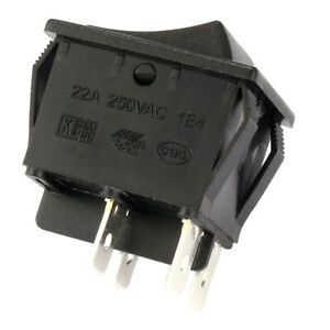 AC 20A/125V 22A/250V DPST 4 Terminal 2 Position I/O Boat Rocker Switch