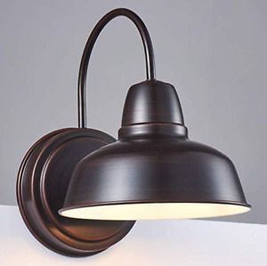 Amabao Lighting, 1-Light Barn Light, Oil Rubbed Bronze Sconces Wall Lighting, In