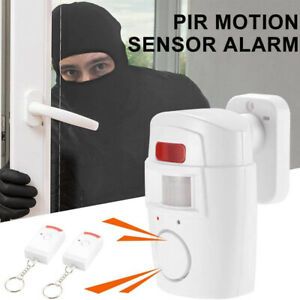 PIR Infrared Motion Detector Alarm Dual Remote Controller Home Safety System