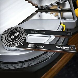 Aluminum Miter Protractor Portable 360 Degree Saw Gauge Angle Finder Goniometer