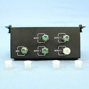 Cooper 1x4 F-Type Video 4x6 Telephone Distribution Cable Splitter Module CSHC46