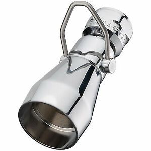 228620 Water-Saver Showerhead, Fixed-Mount, Chrome-Plated Brass - Quantity 1