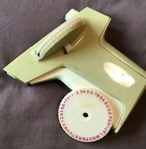 Vintage Dymo Label-it 1700 Green In Color 2 wheels