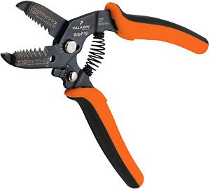 Wire Stripper and Cutter by Paladin Tools - 24-10 AWG Solid and Stranded Wire, E