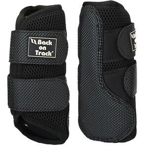 C-0001 Small Back On Track Splint Boots (Brush Boot)  Black