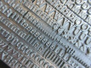 Letterpress Lead Type 18 Pt. Caslon Bold    F53