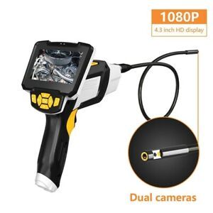 Endoscope camera with 4.3&#034; screen inspection 10m cable 32gb 6 LED 8mm industrial