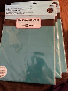 Martha Stewart Home Office With Avery Tint 8-1/2 X 11 Sheet Protectors 4-pocket