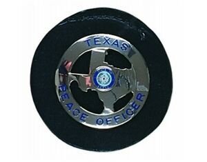Gould &amp; Goodrich Round Clip-On Badge Holder Badges 3-1/8&#034; X 3-1/8&#034; Black B407