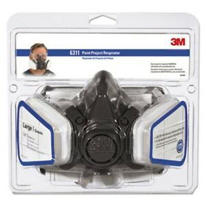 3m Half Facepiece Paint Spray/Pesticide Respirator, Large (MMM6311PA1A)