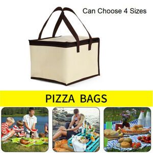 6/8/10/12 Inch Pizza Food Delivery Bag Insulated Thermal Storage Holder Pic UQ