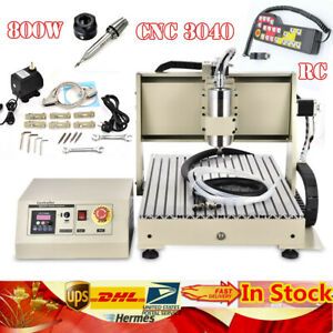 4AXIS CNC 3040 Router 3D Engraver PCB Metal Milling Engraving Machine 800W+RC