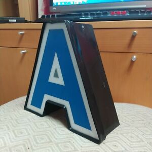 Used Vintage LED Light Channel Letter &#034;O&#034; Zero 0 Bar Cafe Decor