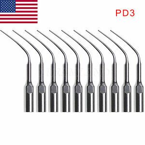 10X US Scaling Dental Perio Tips PD3 fit DTE Satelec Ultrasonic Scaler Handpiece