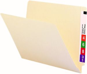 Smead End Tab File Folder, Shelf-Master Reinforced Straight-Cut Tab, Letter Size