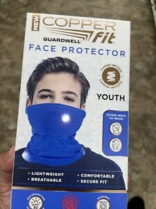 Copper Fit Guardwell Face Protector Youth Mask Blue