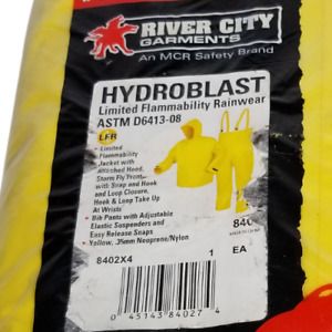4XL Rain Suit MCR River City Hydroblast Limited Flammability ASTM D6413-08