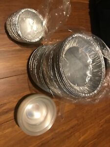 Pie pans 6&#034; &amp; 3&#034; (aluminium &amp; clear)