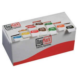 DAYMARK 111183 Label Kit,Monday to Sunday,1 In.,PK7000