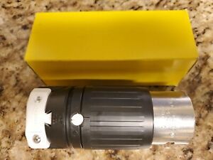 Hubbell 3 Wire Locking Plug Non-NEMA Twist Lock 50A 480V CS8465C