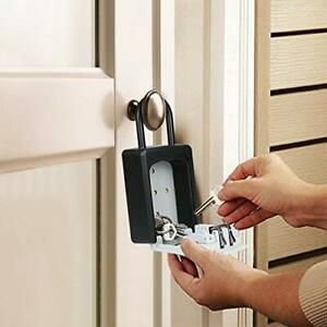 TOWOKE Key Lock Box For Outside - Weatherproof Lock box For House Key Resetta...