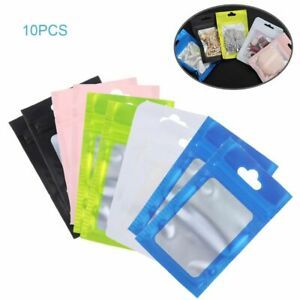 Aluminum Foil Self Seal Reclosable Pouches Storage Packaging Bag Zipper