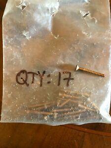 #8 x 1 1/2&#034; Silicon Bronze Phillips Hd. wood screws for wooden boat building