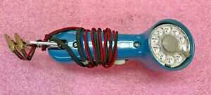 Bell Telephone Western Electric Lineman’s Test Rotary Dial Phone Blue VERY NICE